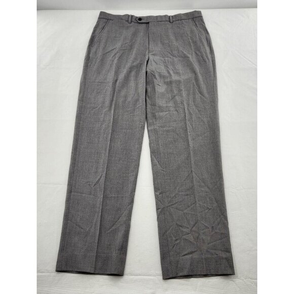 NAUTICA GAFF Grey FLAT FRONT DRESS PANTS Mens Size 36W - Picture 1 of 5